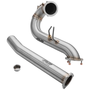 RM Motors Downpipe Set Audi Q5 3.0 TDI – No Catalytic Converter – With Silencer – No Set with Silencer – No Heat Shield